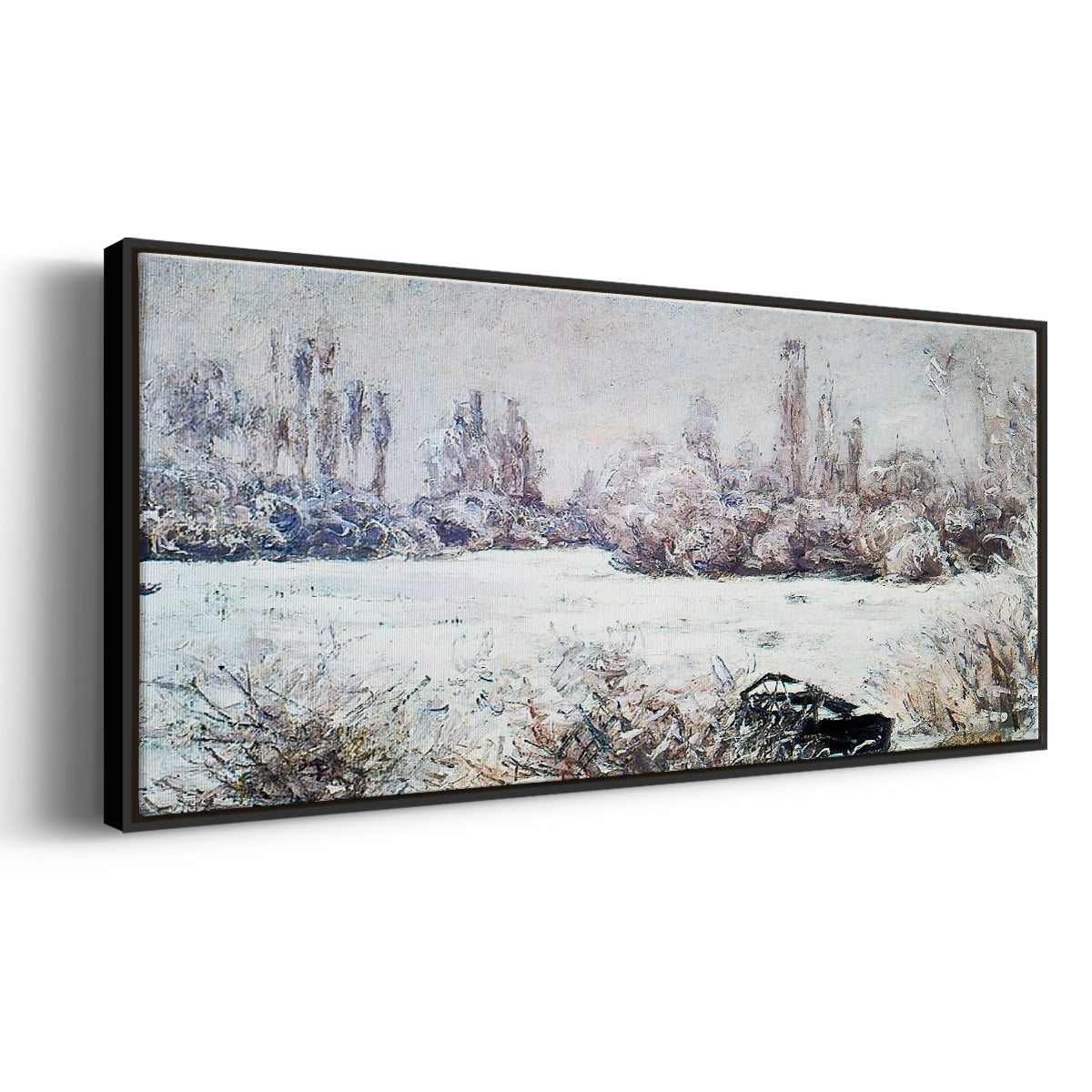 The Frost, 1880 - Floater Framed Canvas Print