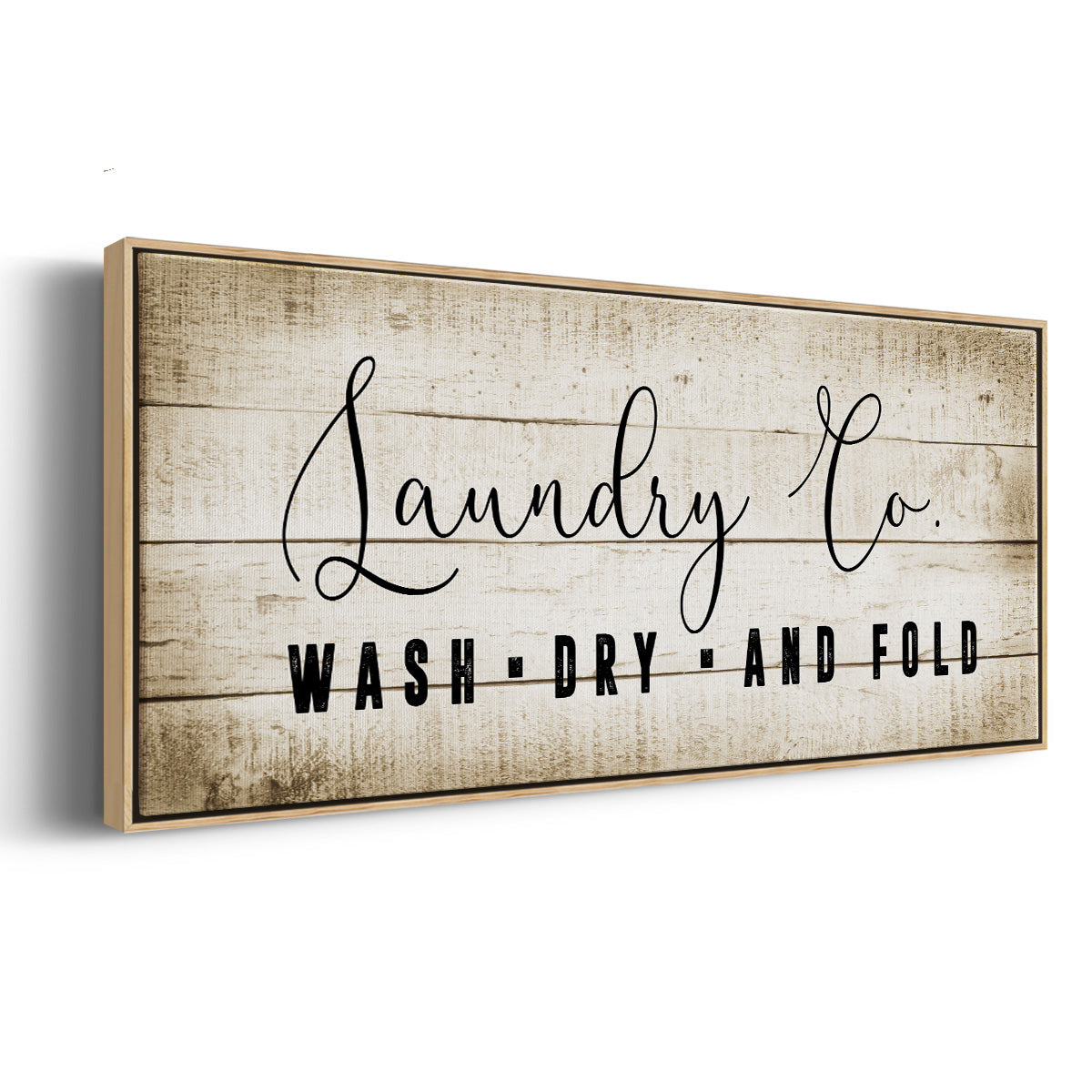 Laundry Co. - Floater Framed Canvas Print