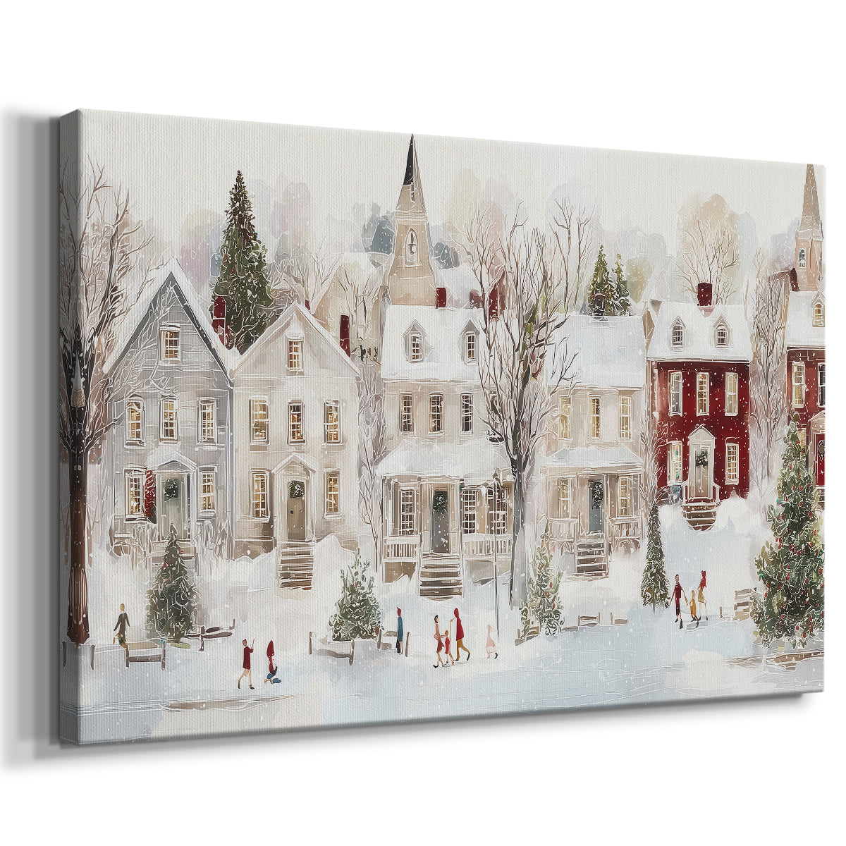 Frostlit Dawn Whisper - Canvas Art Print
