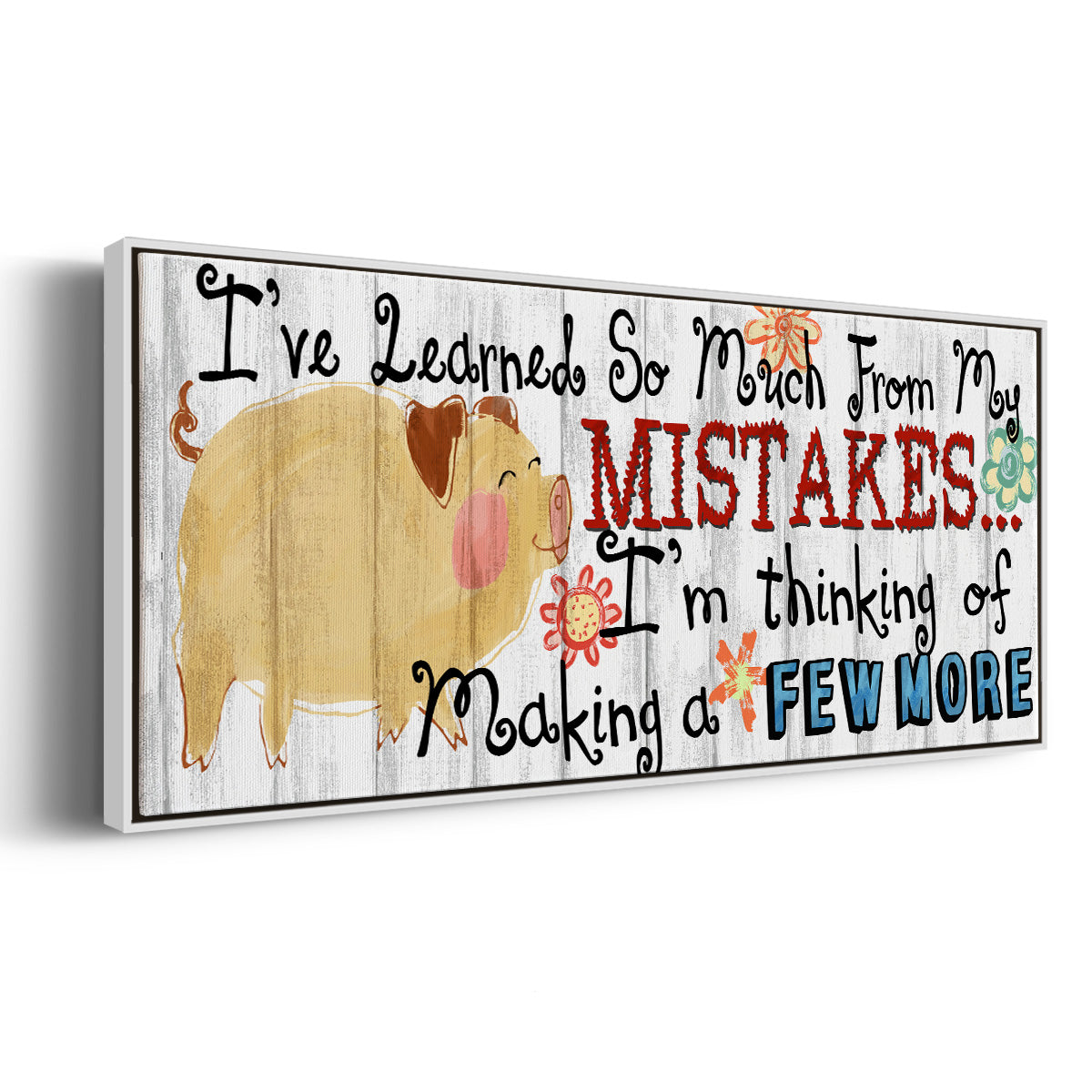 I've Learned - Floater Framed Canvas Print
