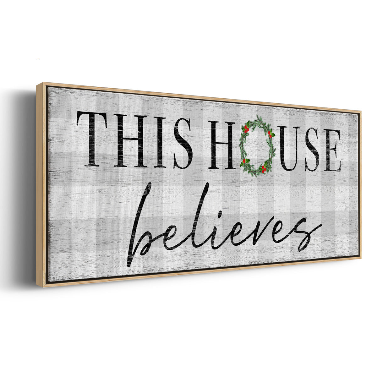 This House Believes - Floater Framed Canvas Print