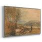 Lulworth Castle, Dorset, c. 1820 - Floater Framed Canvas Print