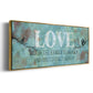 Love Between Us - Floater Framed Canvas Print