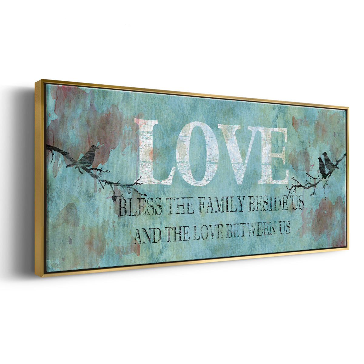 Love Between Us - Floater Framed Canvas Print