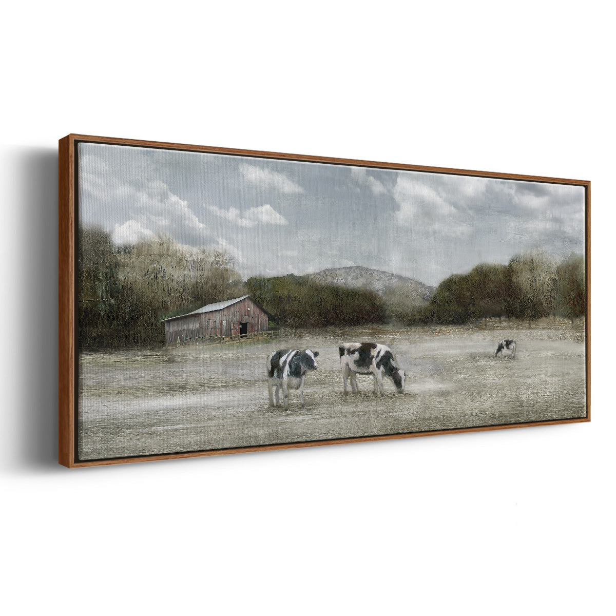 Country Satisfaction - Floater Framed Canvas Print