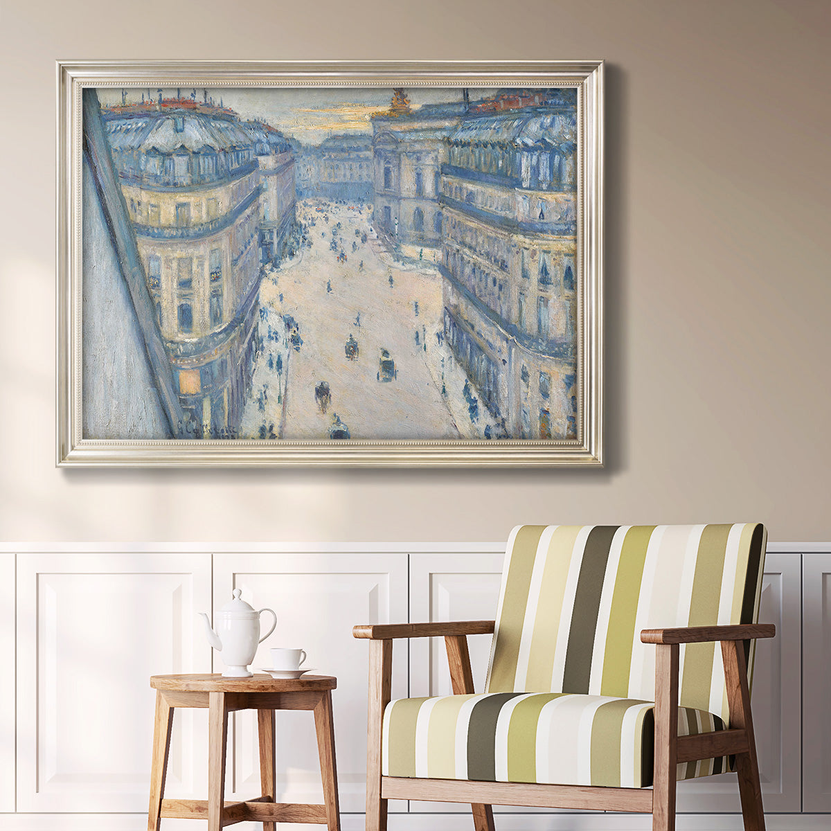 Halévy Street, View from the Seventh Floor - Ornate Framed Canvas Print