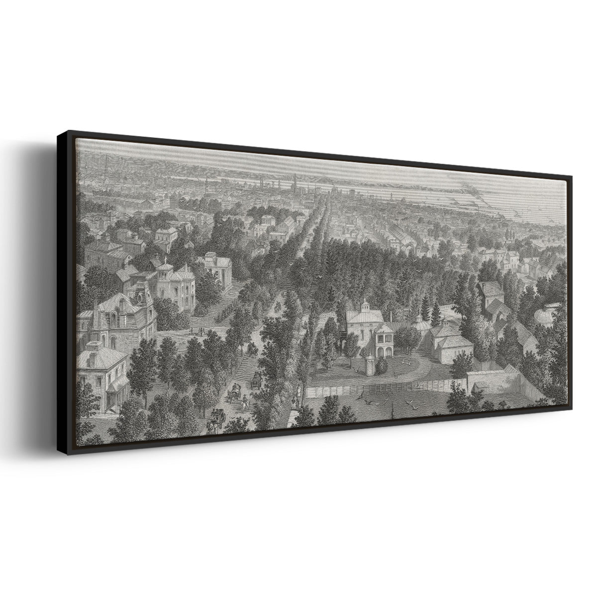 City of Buffalo - Floater Framed Canvas Print