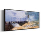The Jetty at Le Havre, 1868 - Floater Framed Canvas Print