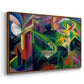 Deer in a Monastery Garden, 1912 - Floater Framed Canvas Print