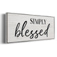 Simply - Floater Framed Canvas Print