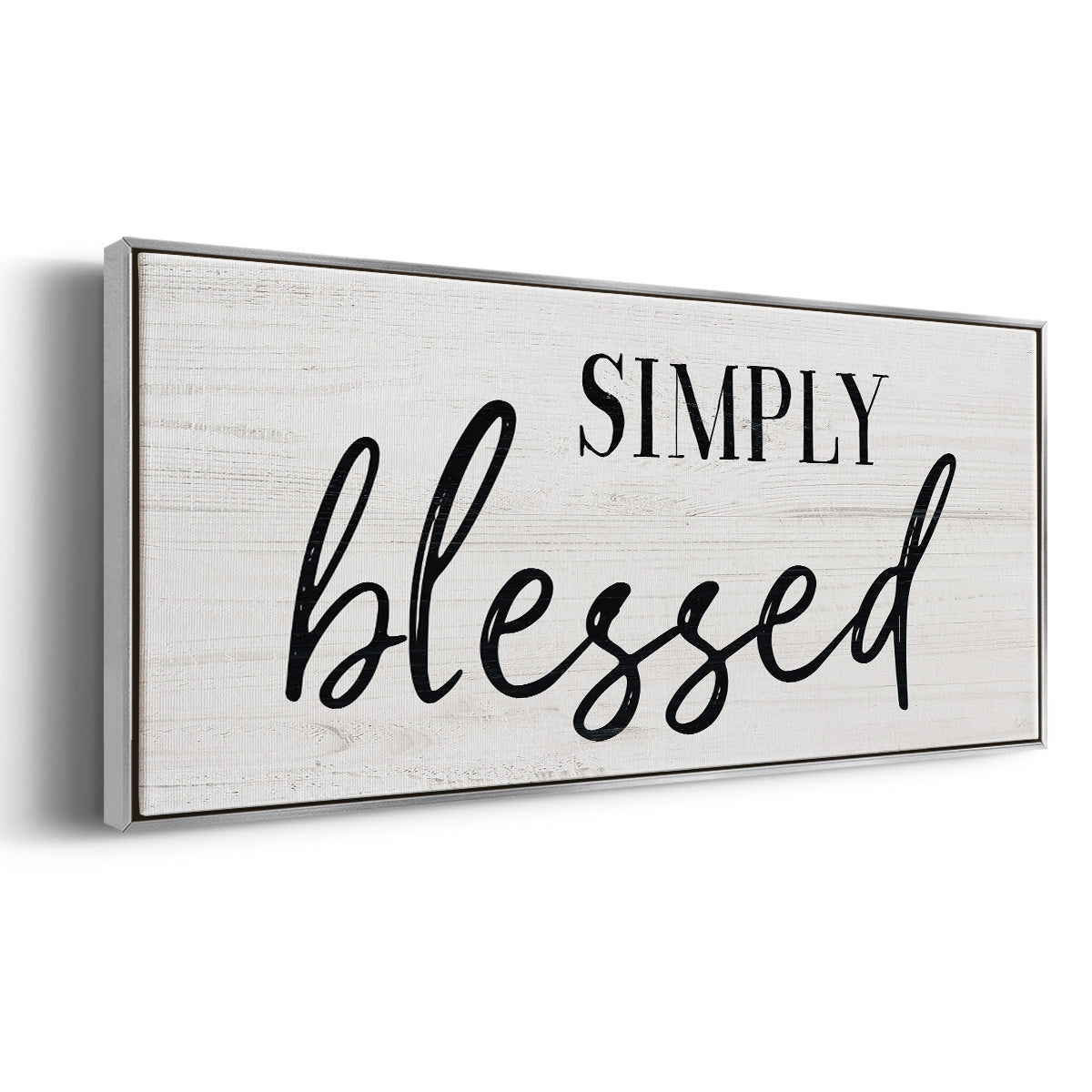 Simply - Floater Framed Canvas Print