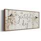 Grateful for this Day - Floater Framed Canvas Print