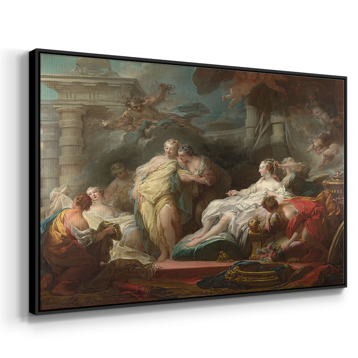 Psyche Showing Her Sisters Her Gifts from Cupid, 1753 - Floater Framed Canvas Print
