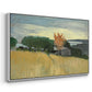 Fields of Wheat in Cagnes, 1918 - Floater Framed Canvas Print