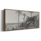 On the Coast of Florida - Floater Framed Canvas Print