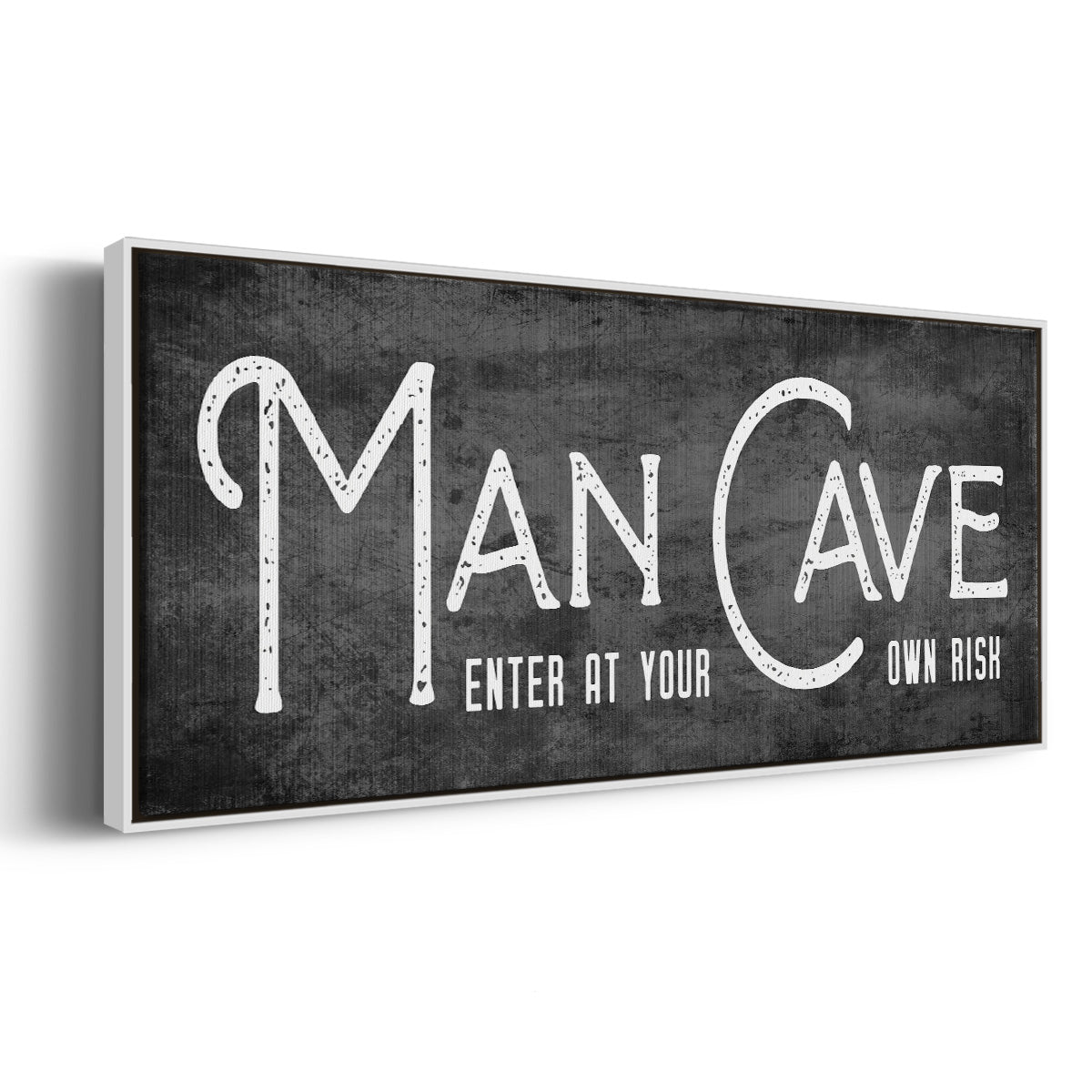Man Cave - Floater Framed Canvas Print