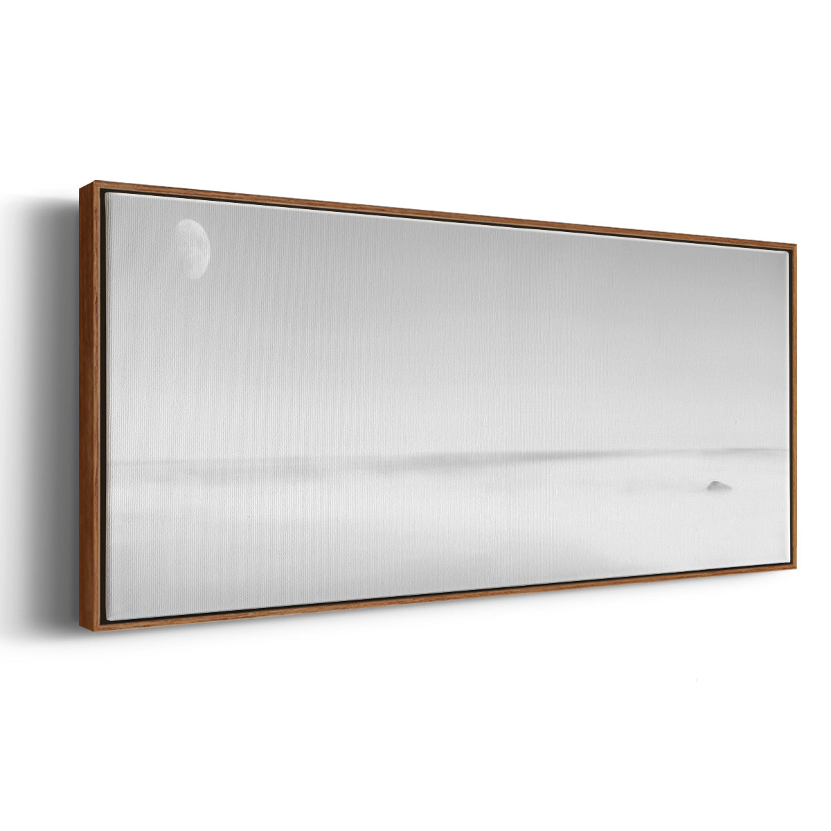 Black & White Water Panel XV - Floater Framed Canvas Print