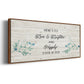 Floral Happily - Floater Framed Canvas Print