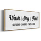 Wash Dry Fold - Floater Framed Canvas Print