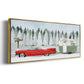 Holiday Roadtrip I - Floater Framed Canvas Print