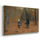 The Woodman and his Children, 1886 - Floater Framed Canvas Print