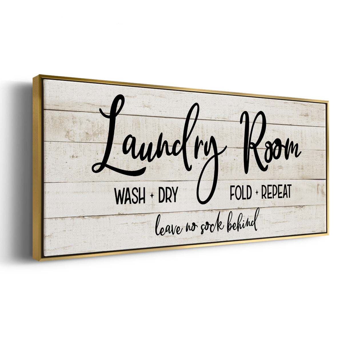 Leave No Sock Behind - Floater Framed Canvas Print