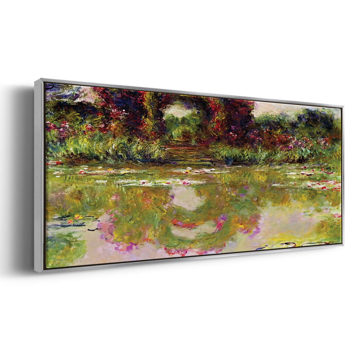 Rose Arches at Giverny, 1913 - Floater Framed Canvas Print