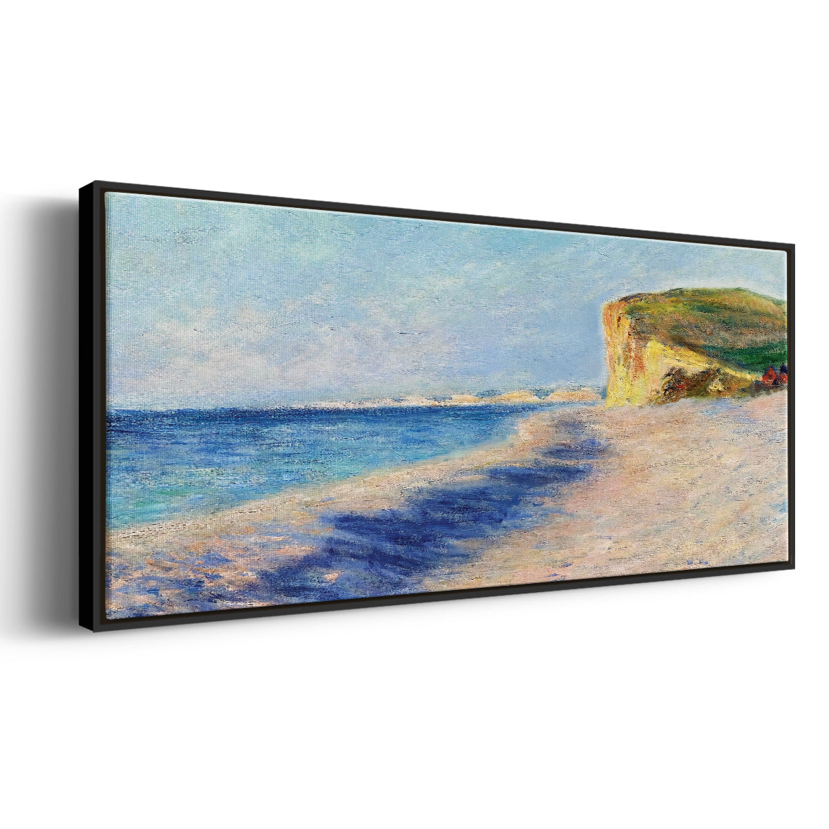 Pourville, Near Dieppe, 1882 - Floater Framed Canvas Print