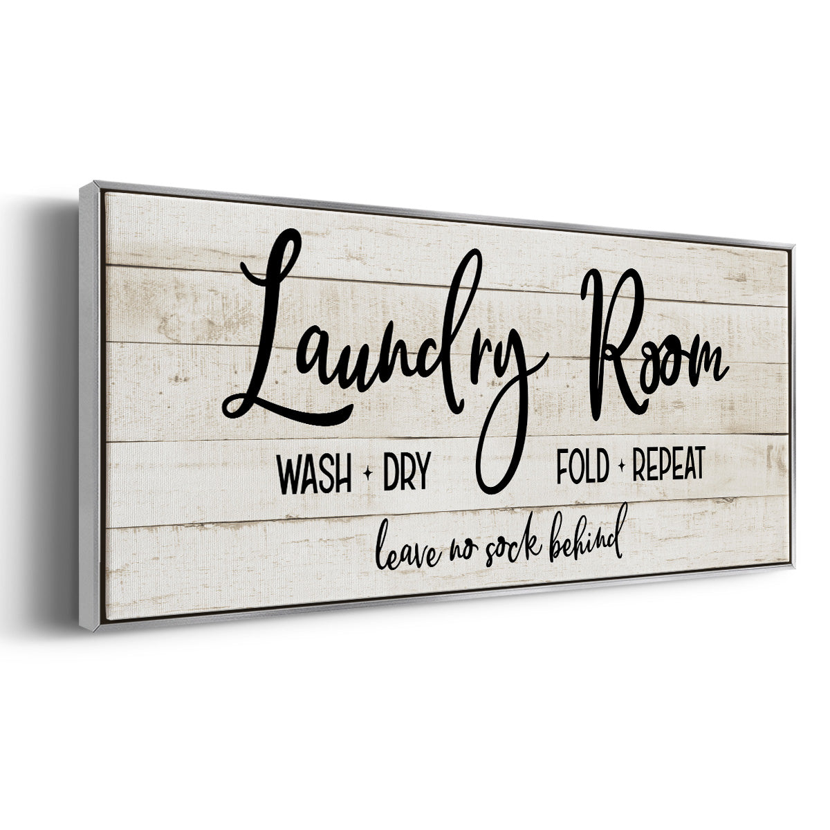 Leave No Sock Behind - Floater Framed Canvas Print