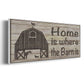 Home & Farm III - Floater Framed Canvas Print