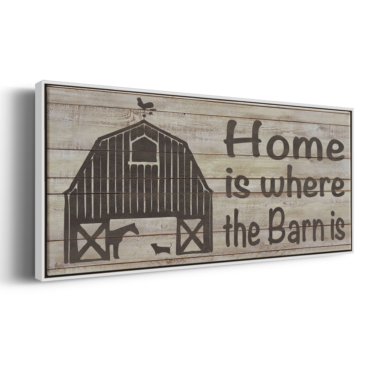Home & Farm III - Floater Framed Canvas Print