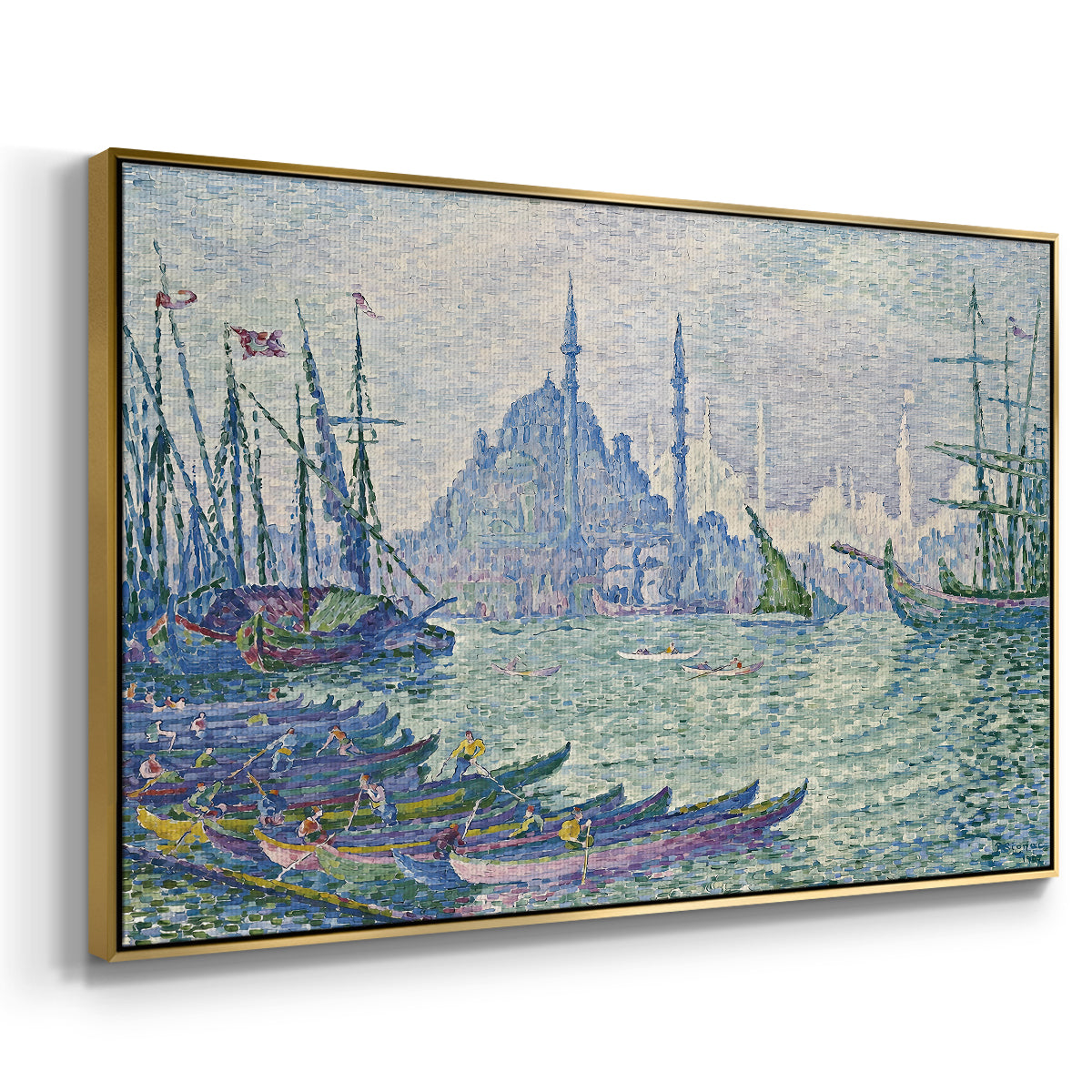The Golden Horn, Minarets, 1907 - Floater Framed Canvas Print