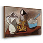 Jug, Candle, and Enamel Pan, 1950 - Floater Framed Canvas Print