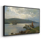 The Jetty at Feste near Moss, 1898 - Floater Framed Canvas Print