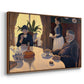 The Dining Room (Breakfast), 1886-1887 - Floater Framed Canvas Print