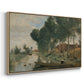 Landscape at Arleux-du-Nord, c. 1871-1874 - Floater Framed Canvas Print
