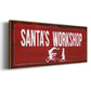 Santa's Workshop - Floater Framed Canvas Print