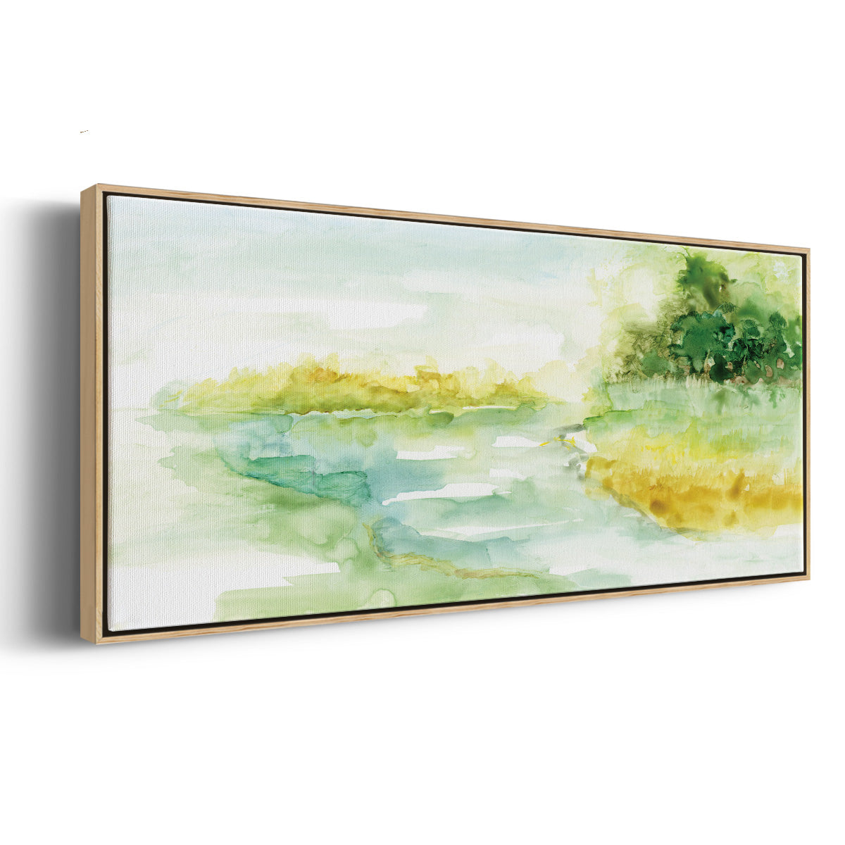 Dreamy Inlet - Floater Framed Canvas Print