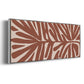 Terra Cotta Block Palms IV - Floater Framed Canvas Print
