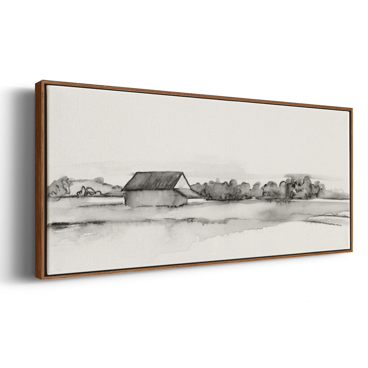 Wyeth Barn I - Floater Framed Canvas Print