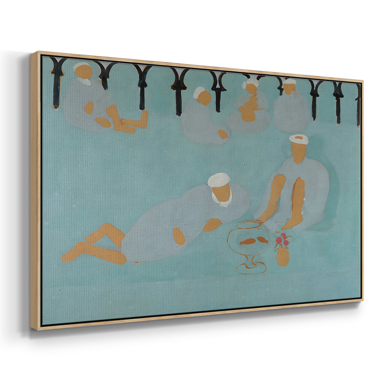 Arab Coffeehouse (Le café Maure), 1913 - Floater Framed Canvas Print