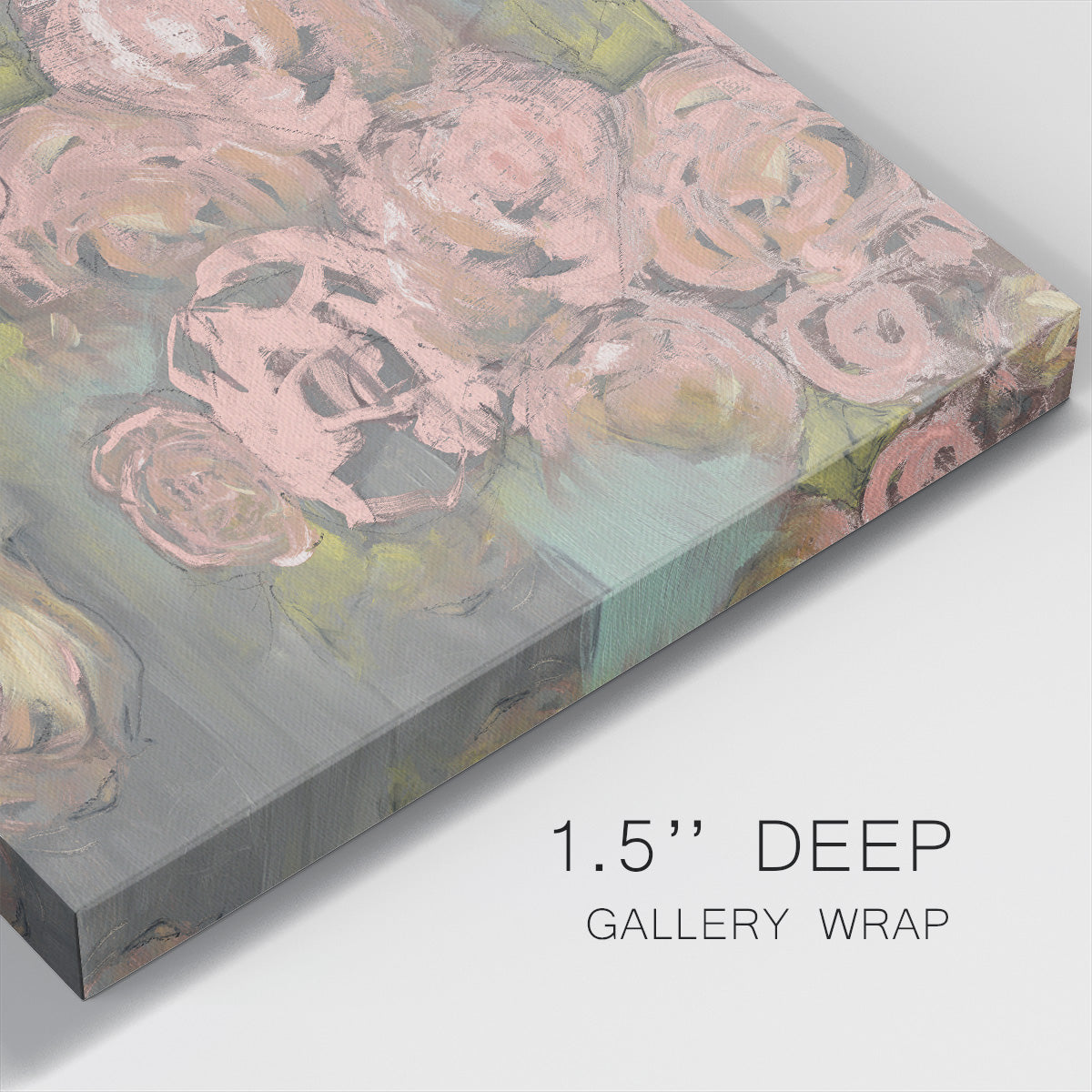 Blush Pink Flowers II-Premium Gallery Wrapped Canvas - Ready to Hang