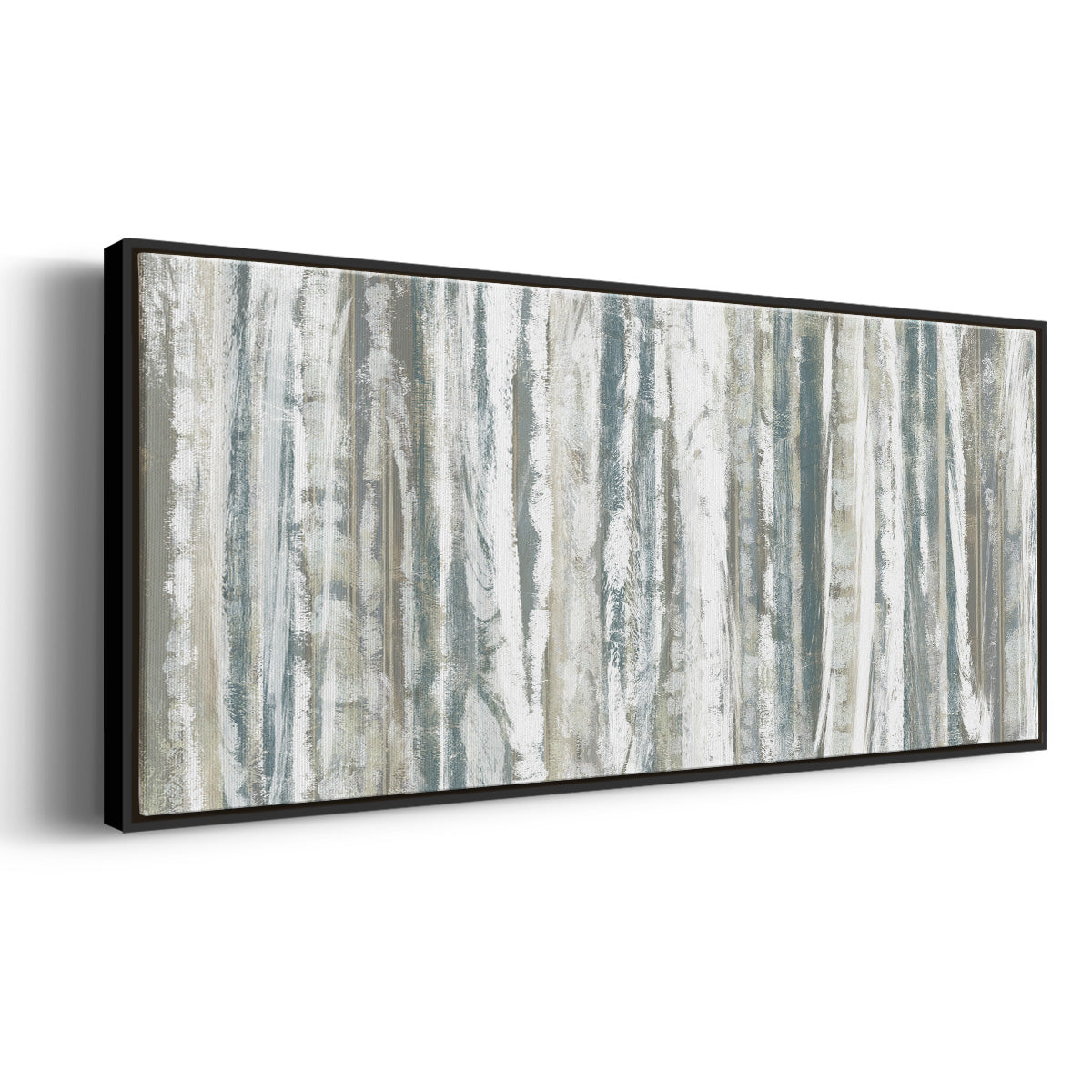 Treeline Strata I - Floater Framed Canvas Print