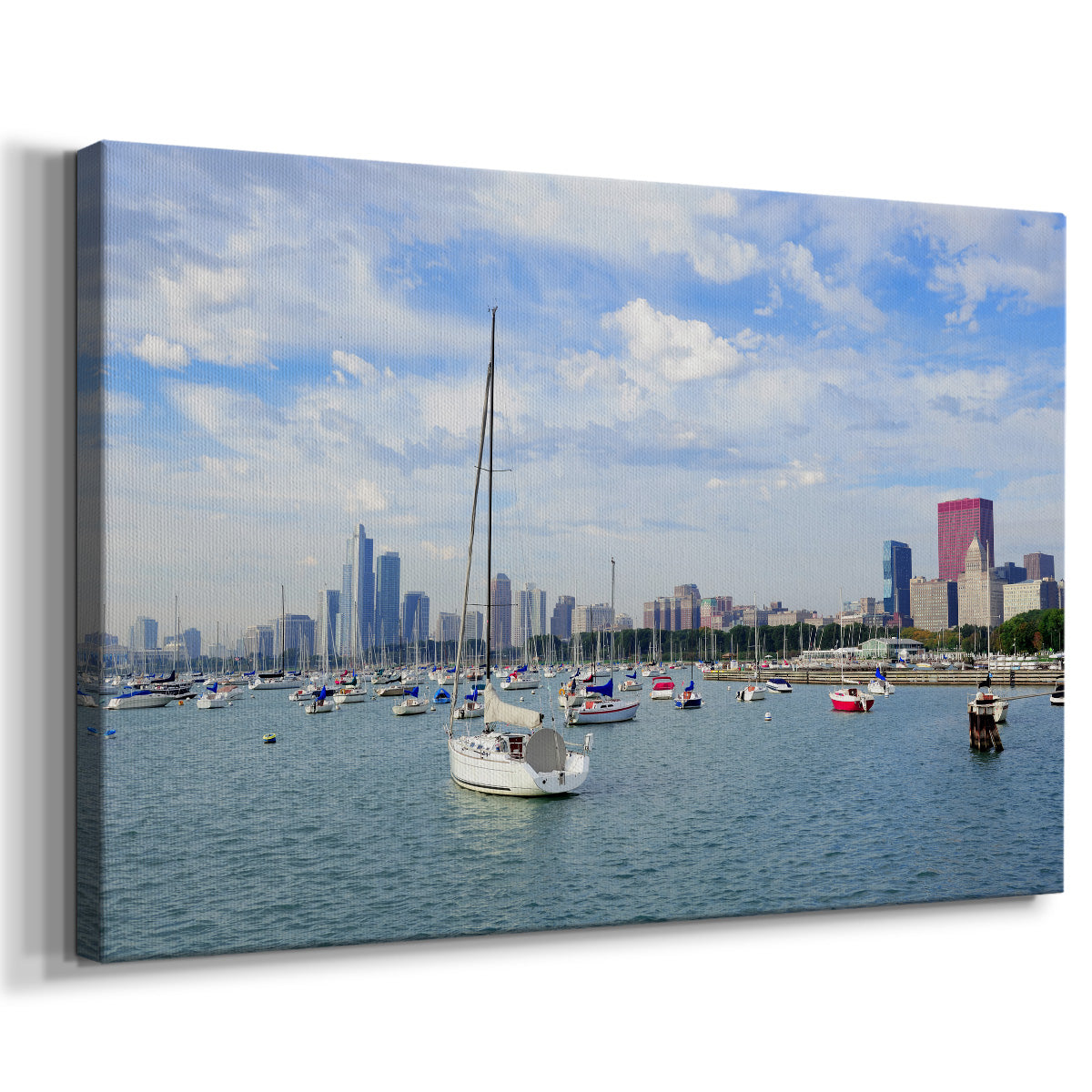 Chicago Harbor   - Gallery Wrapped Canvas