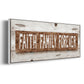 Faith Family Forever - Floater Framed Canvas Print