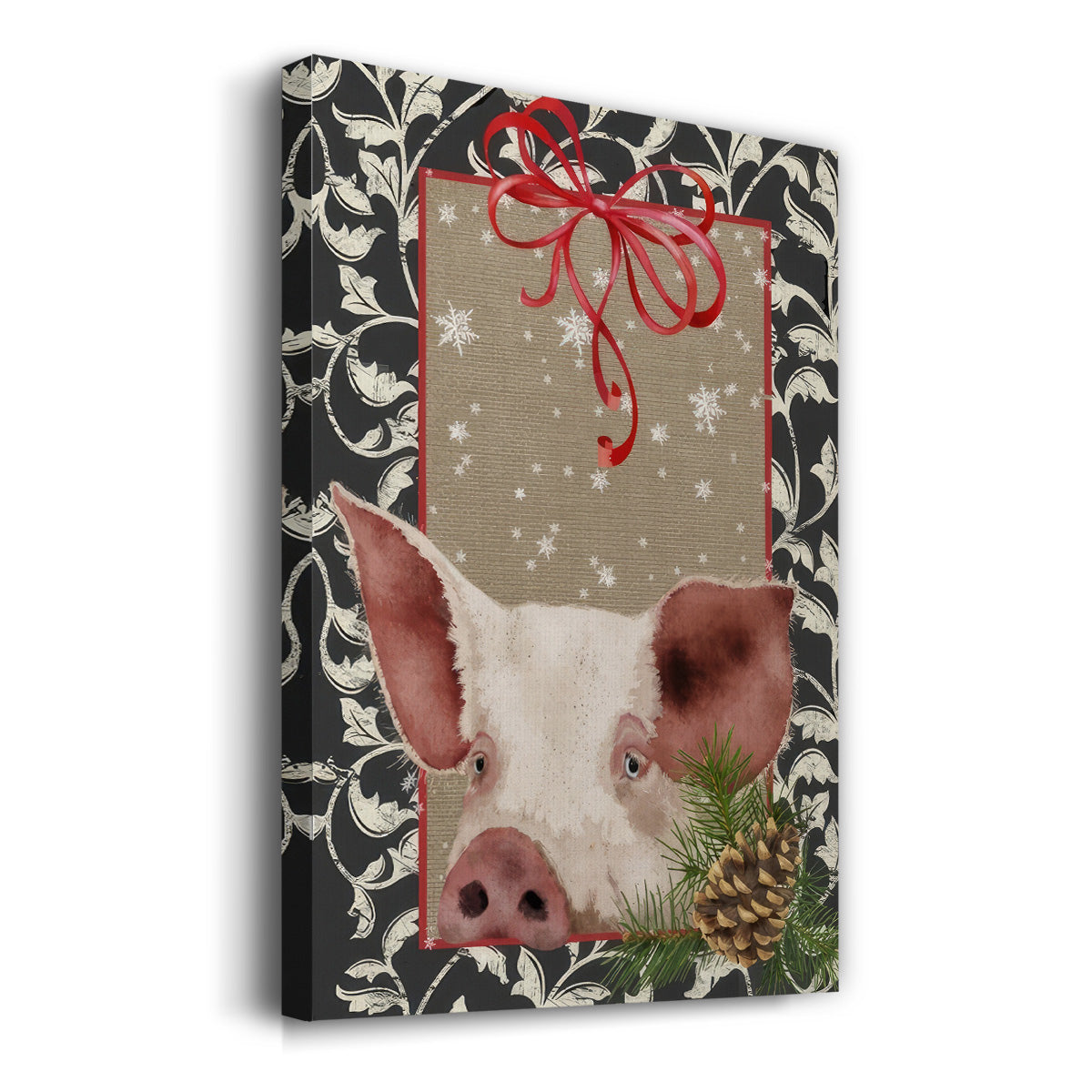 County Christmas Farm II - Gallery Wrapped Canvas