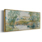 Trees on the Creek I - Floater Framed Canvas Print
