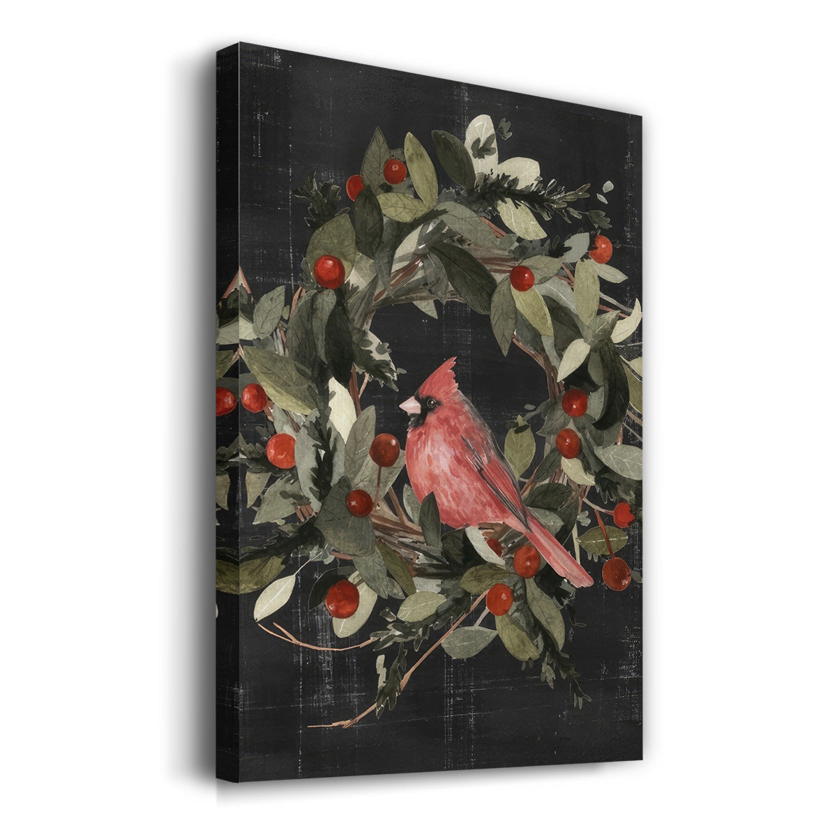 Christmas Cardinal I - Gallery Wrapped Canvas