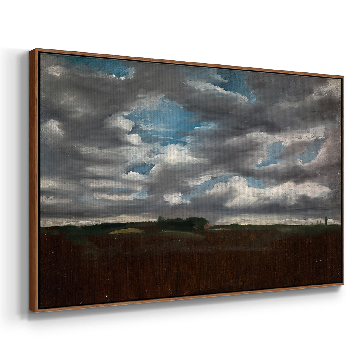 Extensive Landscape with Grey Clouds, c. 1821-1822 - Floater Framed Canvas Print