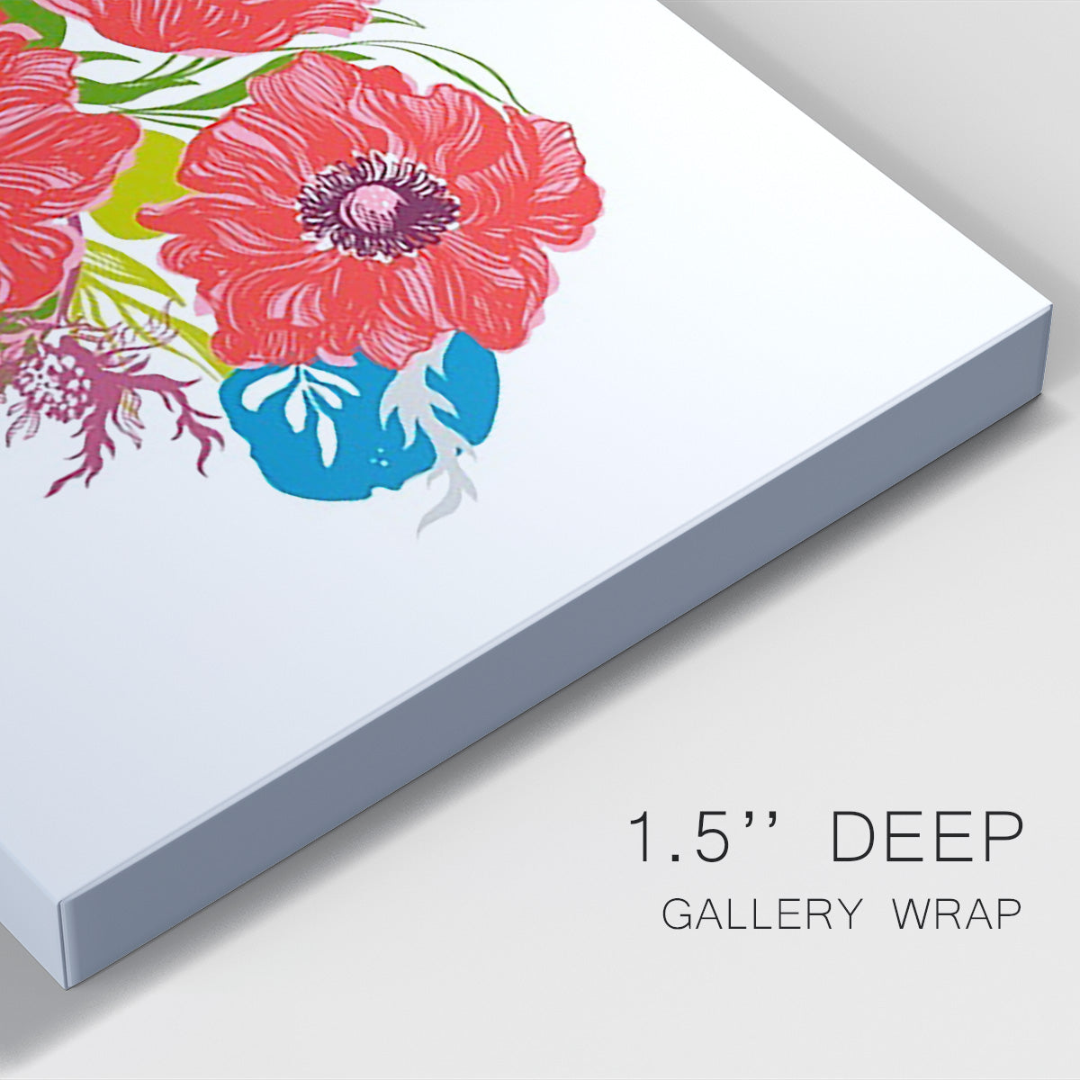 Brilliant Poppies I Premium Gallery Wrapped Canvas - Ready to Hang